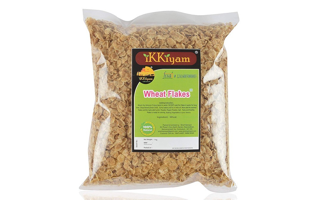 Ikkiyam Wheat Flakes    Pack  1 kilogram